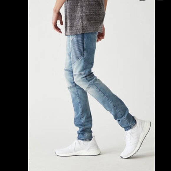 Pacsun Light Biker Stacked Skinny Jeans - Picture 1 of 15